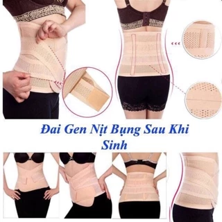 Đai gen nịt bụng sau sinh giúp giảm mỡ bụng, siết eo 4 thanh chống cuộn,6 nấc cài tạo vóc dáng săn chắc Kiến Baby Store