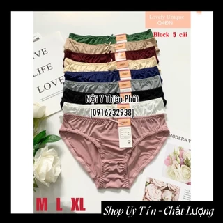 Combo 5 quần lót nữ Lovely xuất Nhật thun lạnh cao cấp co giãn thoáng mát 4Đ