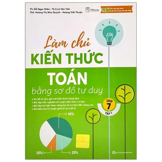 Sách Làm Chủ Kiến Thức Toán Bằng Sơ Đồ Tư Duy Lớp 7 - Tập 1