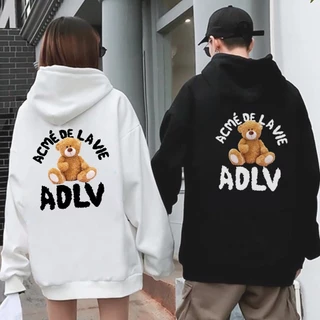 Áo Hoodie ADLV Teddy chất nỉ dày dặn cực ấm dáng unisex form rộng nam nữ đều mặc được