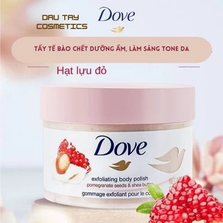 Tẩy Tế Bào Chết Body Dove Lựu & Bơ Hạt Mỡ Exfoliating Body Scrub Bản Đức