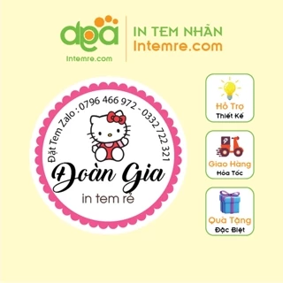 Combo In Tem Nhãn Giấy Decal Dán Intemre.com Thiết Kế Theo Yêu Cầu Kt: 3cm - Sl: 600