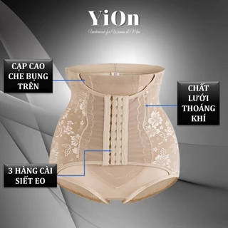 Quần Gen Nịt Bụng Siết Eo Cạp Cao Chống Cuộn Điều Chỉnh Rộng Chật YiOn Underwear QG08