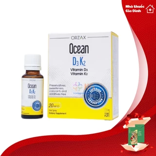 Ocean D3K2 Bổ Sung Giúp Tăng Cường Hấp Thu Canxi, Phát Triển Chiều Cao, Còi Xương.D3k2 Dạng Xịt - Chai 20ml