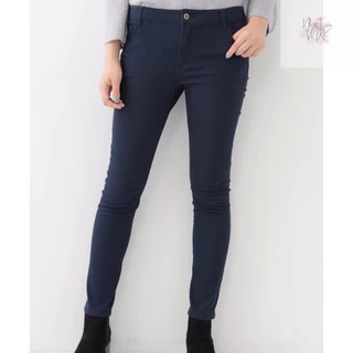 Quần Kaki Skinny EARTH Music&Ecology Hàng Xuất Dư Nhật Xịn Cao Cấp Dáng Ôm Chất Siêu Mịn Navy