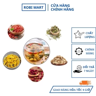 Trà hoa hồng ngũ vị thanh nhiệt đẹp da ROBIMART 5 vị (10 gói, 20 gói, 30 gói)