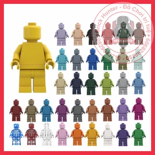 Monochrome Minifigures nhân vật trơn các màu đơn sắc tùy chọn