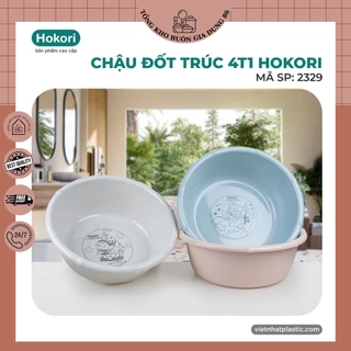 Chậu đốt trúc 4T1 Hokori 2329, Chậu giặt quần áo đa năng Việt Nhật cao cấp