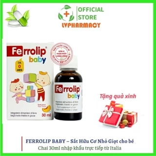 Sắt Ferrolip Baby dạng siro vị đào thơm ngon lọ 30 mL