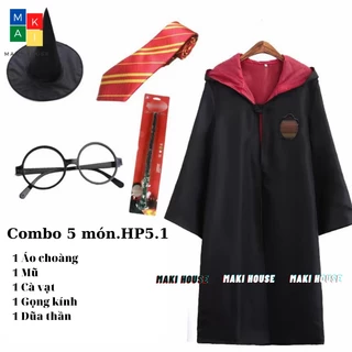 Quần áo trẻ em độc lạ hoá trang hoạt hình halloween phù thuỷ Harry Potter ( phát màu ngẫu nhiên)
