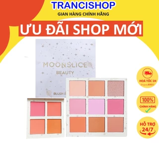 Bảng má hồng Moon Slice Beauty 4 ô & 9 ô chuẩn màu tone cam hồng siêu xinh dành cho makeup TRANCI