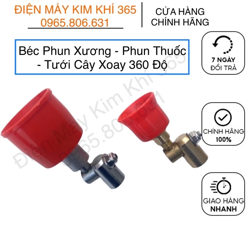 BÉC PHUN SƯƠNG, PHUN THUỐC, TƯỚI CÂY XOAY ĐƯỢC 360 ĐỘ