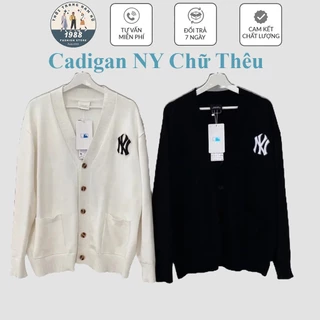 Áo Cardigan Nữ NY, Áo Khoác Nỉ Nữ Chữ Thêu Siêu Xinh