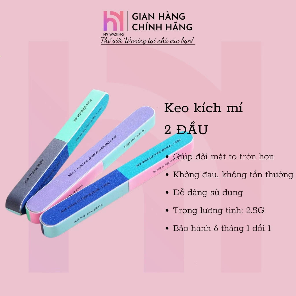 [CHE TÊN] Cây Dũa, Mài Móng Tay, Móng Chân 7 Mặt Nhám Chăm Sóc Móng Chuyên Dụng HY WAXING 8007