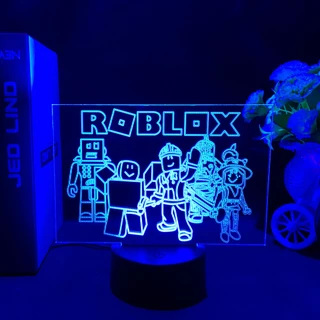 Đèn Ngủ 3D Hình Robloxs Có Điều Khiển Từ Xa Dành Cho Bé Trai