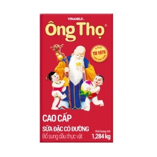 Thùng 12 hộp - Sữa đặc có đường Ông Thọ đỏ - Hộp giấy 1284g