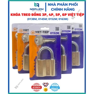 Khóa Treo Đồng 3P, 4P, 5P, 6P -  Việt Tiệp (0138M, 0145M; 0152M; 0163M)