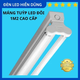 COMBO 3 BỘ MÁNG TUÝP LED ĐÔI 1M2 CAO CẤP SỬ DỤNG CHO BÓNG ĐÈN TUÝP LED 1M2