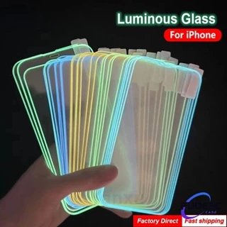 Miếng Dán Cường Lực Màn Hình 3D Màu Neon Dành Cho iPhone 13 12 11 Pro Mini XS MAX XR 6 7 8 Plus