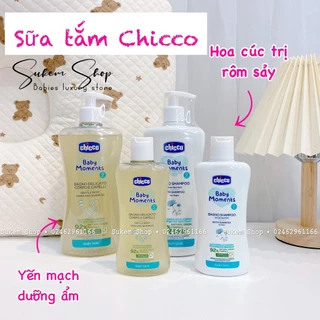 Sữa tắm gội Chicco chai 200ml và 500ml an toàn cho bé sơ sinh