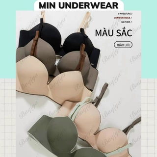 Áo Ngực Nữ Không Gọng Su Đúc BAQIYA Cao Cấp Nâng Ngực Thoải Mái Không Bị Hằn Min Underwear 316560