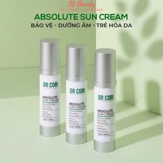 Kem chống nắng Dr Cori Absolute Sun Cream SPF50+ PA+++ 50ml dưỡng ẩm nâng tone sáng da mềm mịn căng bóng da