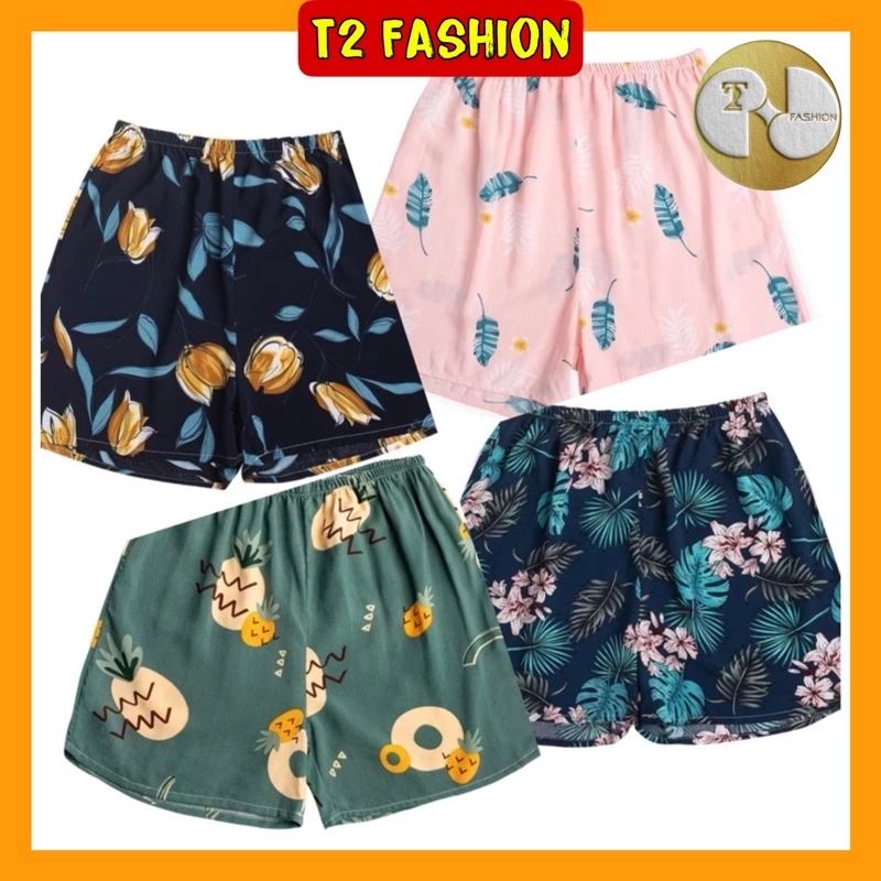 Quần đùi vải lanh mặc ở nhà, mặc đi ngủ T072