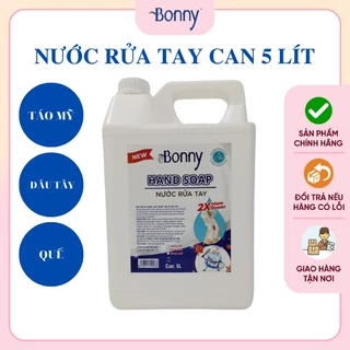 Nước rửa tay sát khuẩn BONNY, dung dịch sát khuẩn tay hand wash, nước rửa tay thảo mộc BONNY, Can 5 lít