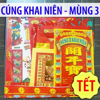 Giấy Cúng Mùng 3 Tết đầu năm khai niên