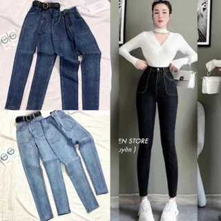 Quần Jeans Lưng Siêu Cao Vải Co Dãn Hàng Đẹp