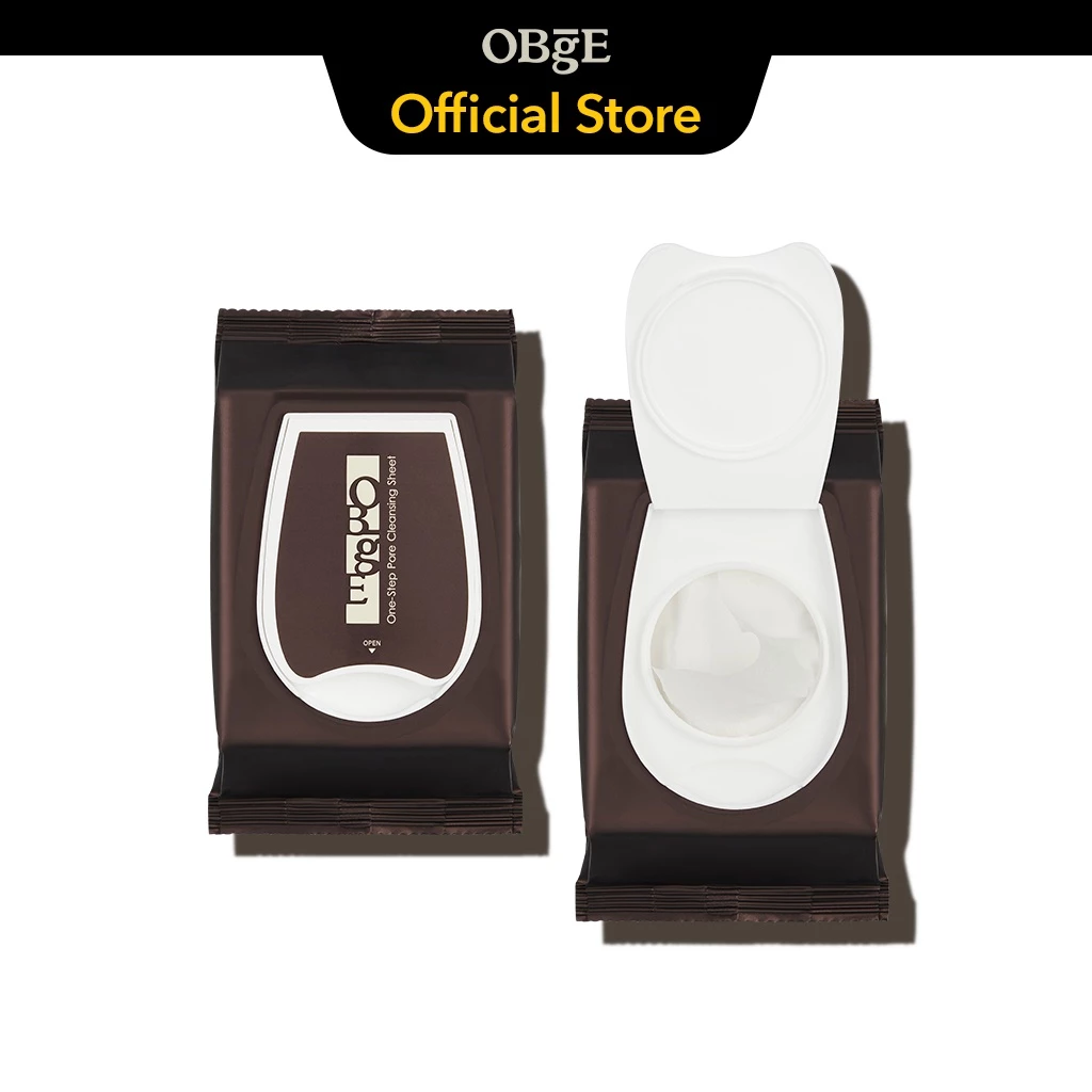 [OBgE Chính hãng] Khăn giấy tẩy trang One-Step Pore Cleansing Sheet 135g / 32 miếng | Tẩy trang trong 15 giây | Công thức tùy chỉnh cho da nam giới | Chăm sóc lỗ chân lông | Chống bã nhờn & PHA | Sức mạnh làm sạch được tăng cường nhờ hạt Micellar