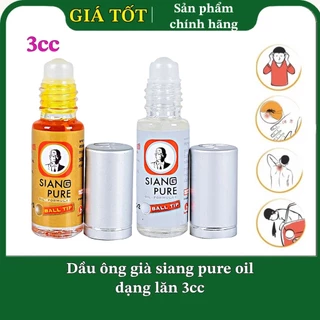 (Nội Địa) Lăn Ông Già Siang Pure oil 3cc Thái Lan Trắng,Đỏ  Chính Hãng