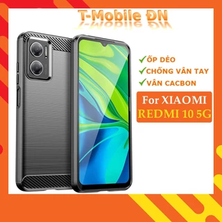 Ốp lưng Xiaomi Redmi 10 5G ốp silicone mềm Carbone phay xước chống sốc chống vân tay