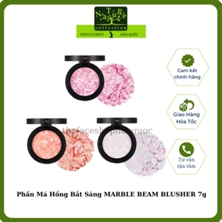 [Date 2026] Phấn má hồng trang điểm bắt sáng bóng khỏe cho da The Face Shop fmgt Marble Beam Blush 7g