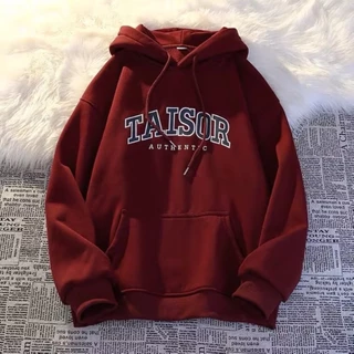 Áo Hoodie Nam Nữ Unisex TAISOR Authentic Nỉ Lót Bông Mũ 2 Lớp Form Rộng