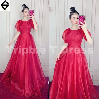 Đầm maxi cưới TRIPBLE T DRESS cho dâu xinh đi bàn nhẹ nhàng - MS32Y - size S/M/L