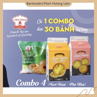 Combo Tart Trứng Và Kem Trứng Vani – Phô Mai(Combo 4)