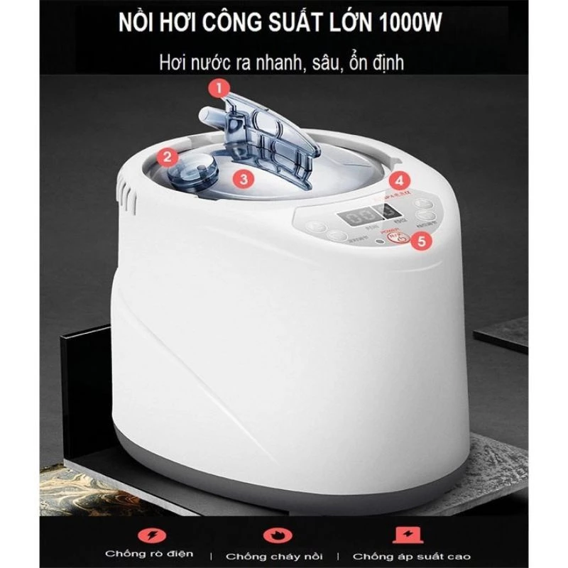 Nồi xông hơi hero 2L ⚡Bảo Hành 1 Năm ⚡máy xông hơi cao cấp