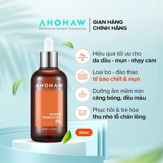 Dung Dịch Peel Da AHOHAW Triangle PB 80ml - Loại Bỏ Tế Bào Chết, Giảm Mụn, Khít Lỗ Chân Lông, Dưỡng Trắng Da