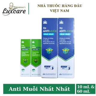 Xịt Anti Muỗi Nhất Nhất / Lăn Antimuoi Nhất Nhất hỗ trợ ngăn ngừa muỗi và côn trùng - Luxcare Pharmacy