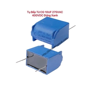 Tụ Bếp Từ CG 10UF 275VAC 400VDC Đứng Xanh 8uf 7uf 6uf 5uf 4uf 3uf 2uf 20uf.....