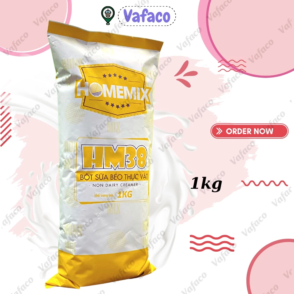 Bột sữa bột kem béo Home Mix (HM38) Bịch 1kg  Bột pha trà sữa, ngon hơn Bone, MT35