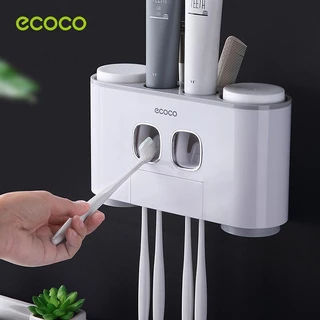 Hộp dụng cụ nhả kem đánh răng ecoco đa năng , kệ để bàn chải và nhả kem đánh răng tiện lợi
