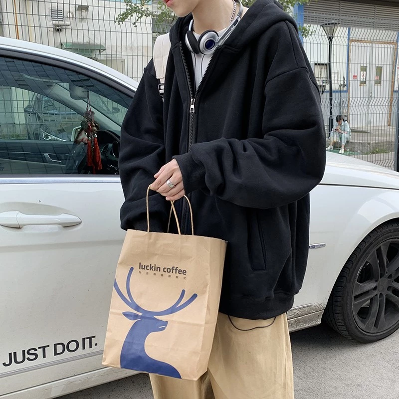 [RẺ VÔ ĐỊCH] Áo Khoác Hoodie Zip Trơn Nam Nữ Ulzzang Unisex - Áo khoác nỉ mũ form rộng nỉ bông dày dặn cotton mềm mịn