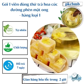 Gói 1 viên dùng thử trà hoa cúc đường phèn mật ong - hàng loại 1