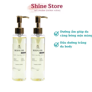 Dầu dưỡng trắng da body oil BHA 4% Dưỡng ẩm giúp da căng bóng mịn màng sáng da