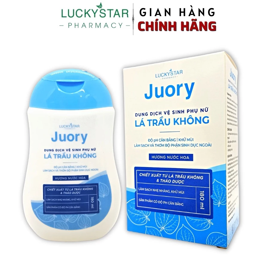 Dung Dịch Vệ Sinh Phụ Nữ Trầu Không Juory 180ml