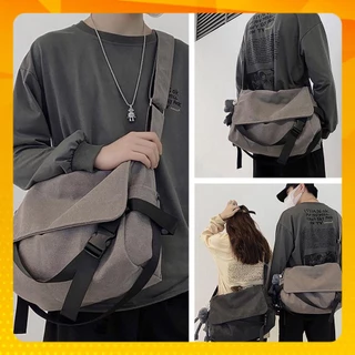 Túi tote đeo chéo nam nữ vải canvas phong cách ulzzang unisex giá rẻ đi học đi chơi