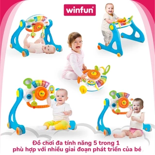 Kệ chữ A xe tập đi đa năng có nhạc 3 in 1 - Winfun 0846 cho bé sơ sinh tới 3 tuổi