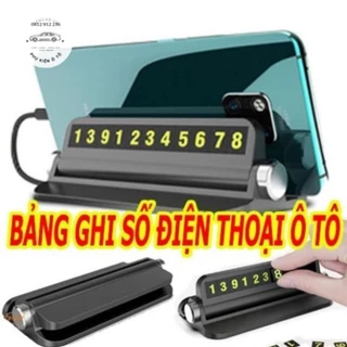 Bảng ghi số điện thoại gắn Taplo xe hơi - Có giá đỡ , *